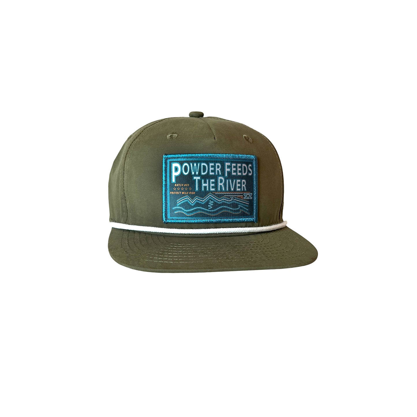 Lid Olive Rope Patch Hat Steely Zips