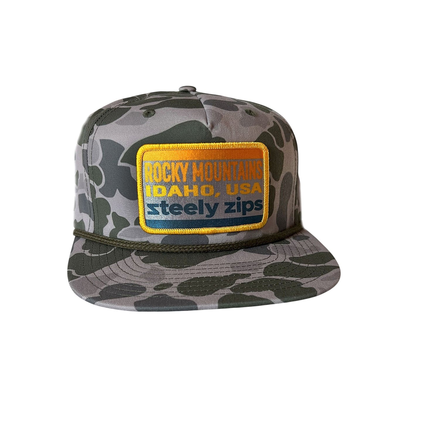 Lid Marsh Camo Rope Patch Hat Steely Zips