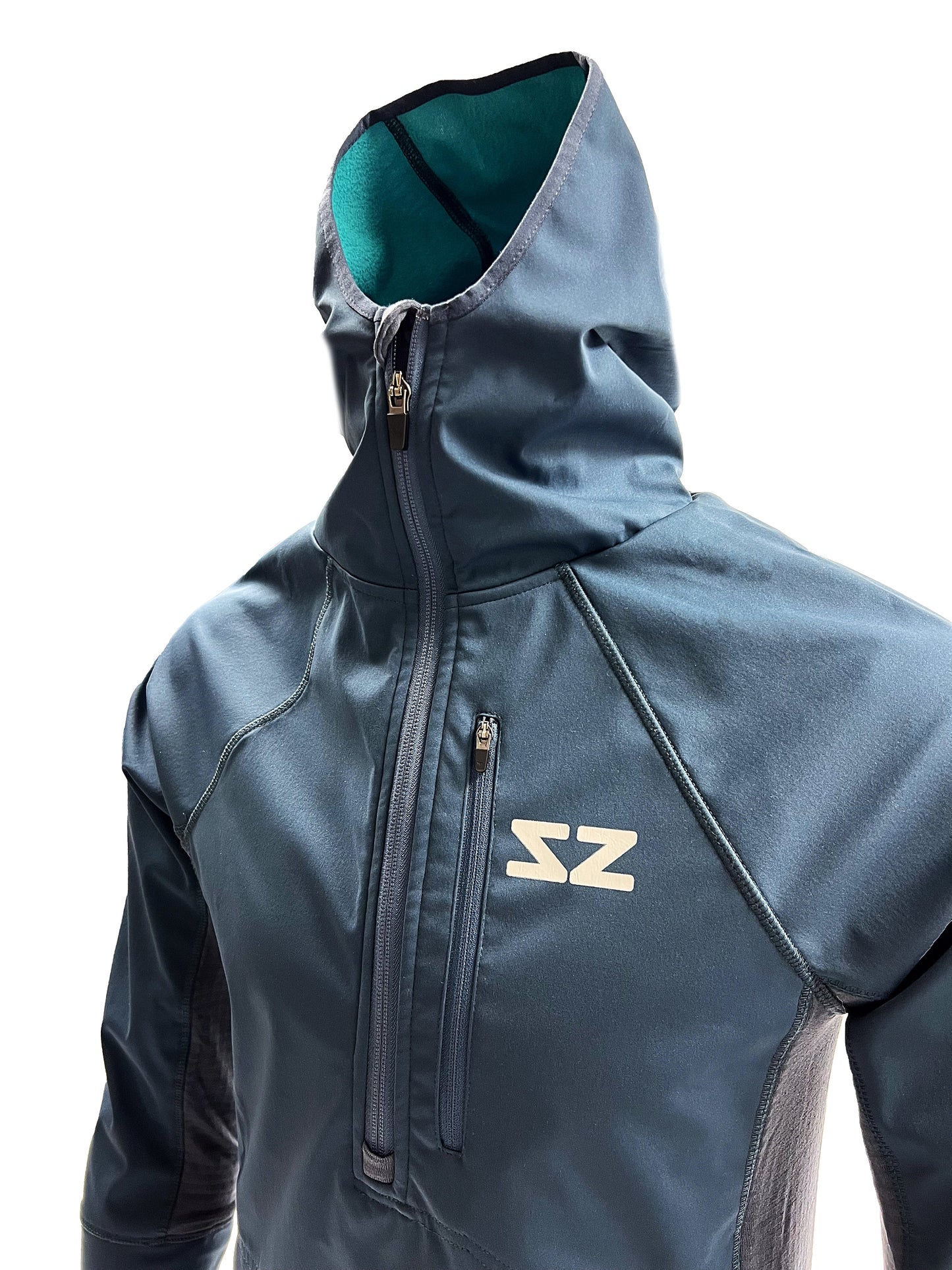 The Mule Hoodie - Ocean Navy Steely Zips