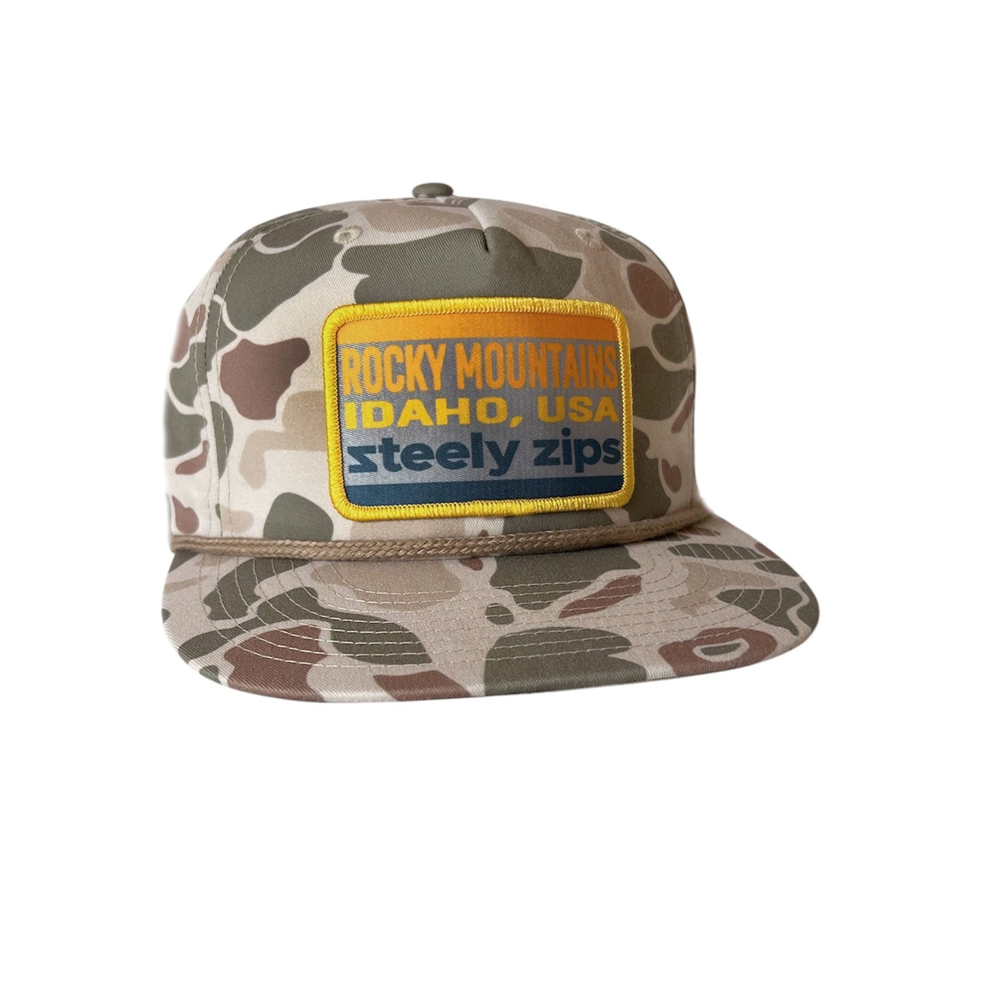 Lid Harvest Camo Rope Patch Hat Steely Zips