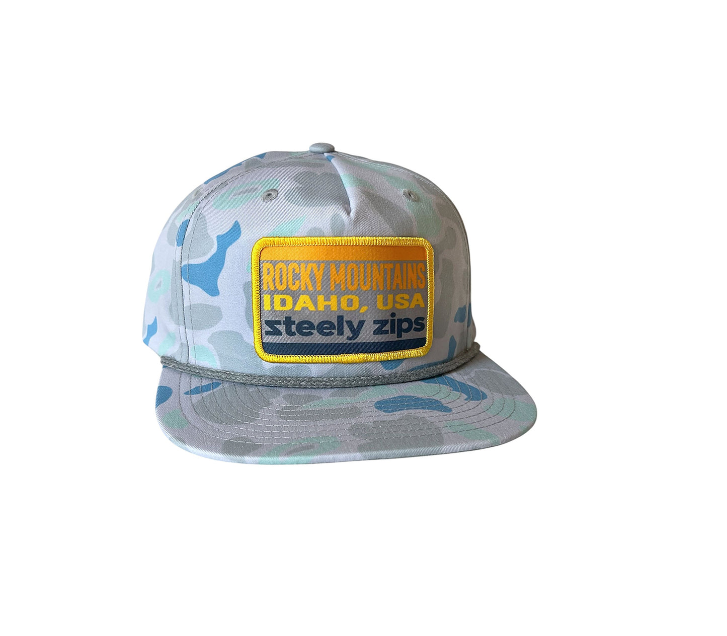 Lid Saltwater Camo Rope Patch Hat Steely Zips