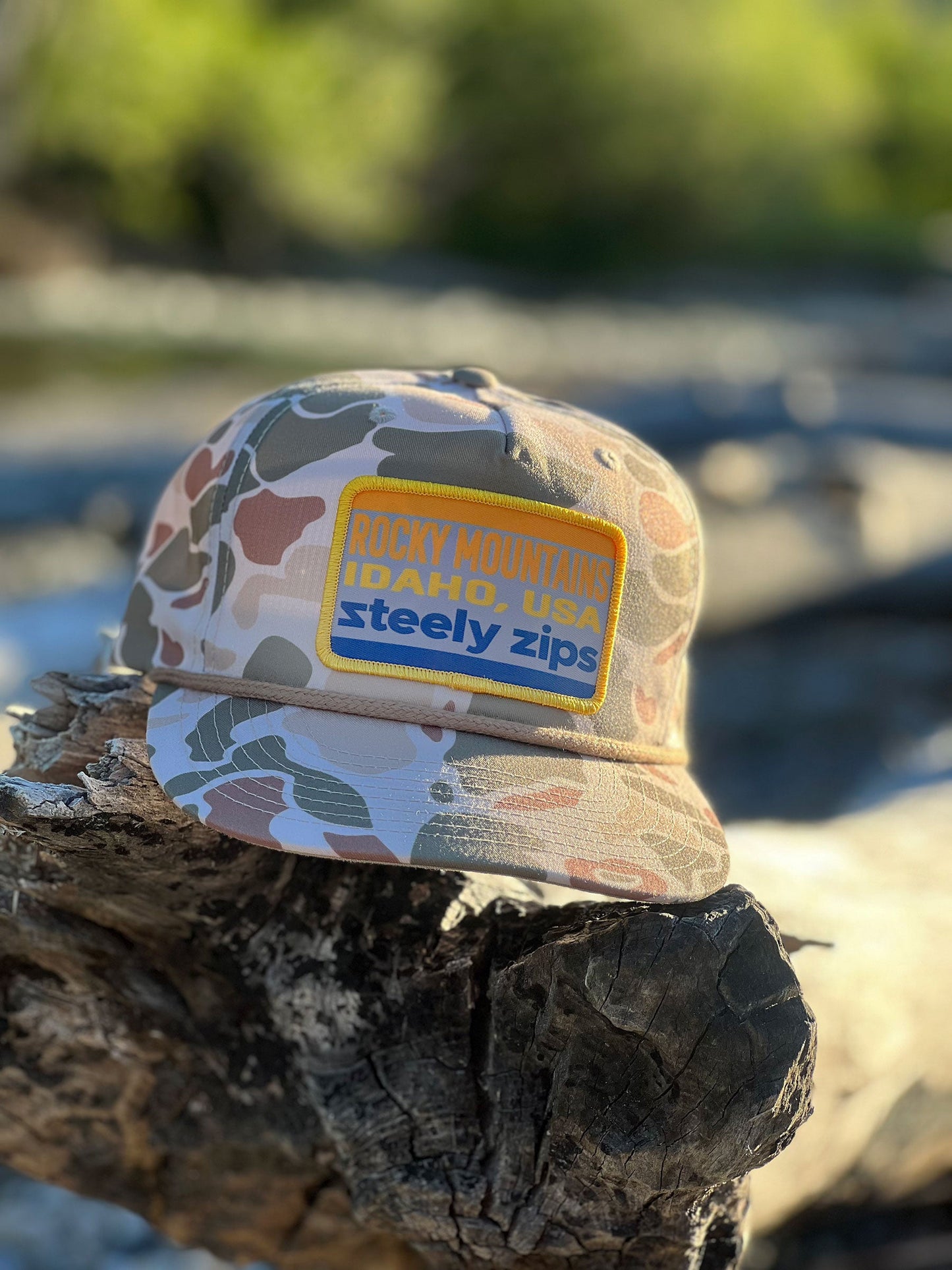 Lid Harvest Camo Rope Patch Hat Steely Zips