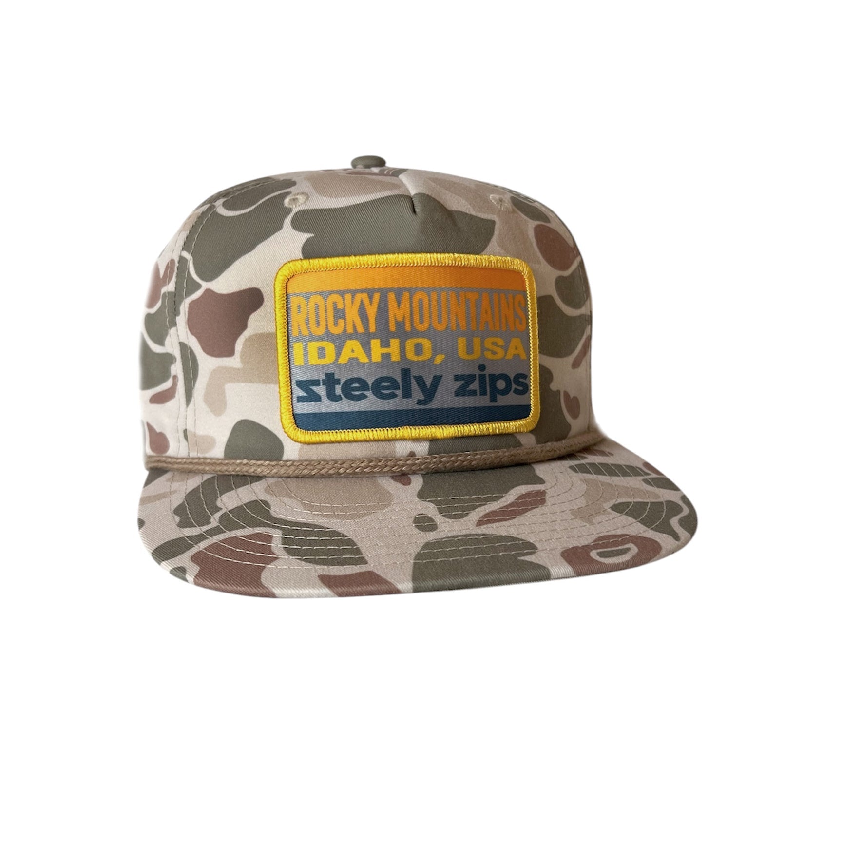 Lid Harvest Camo Rope Patch Hat Steely Zips