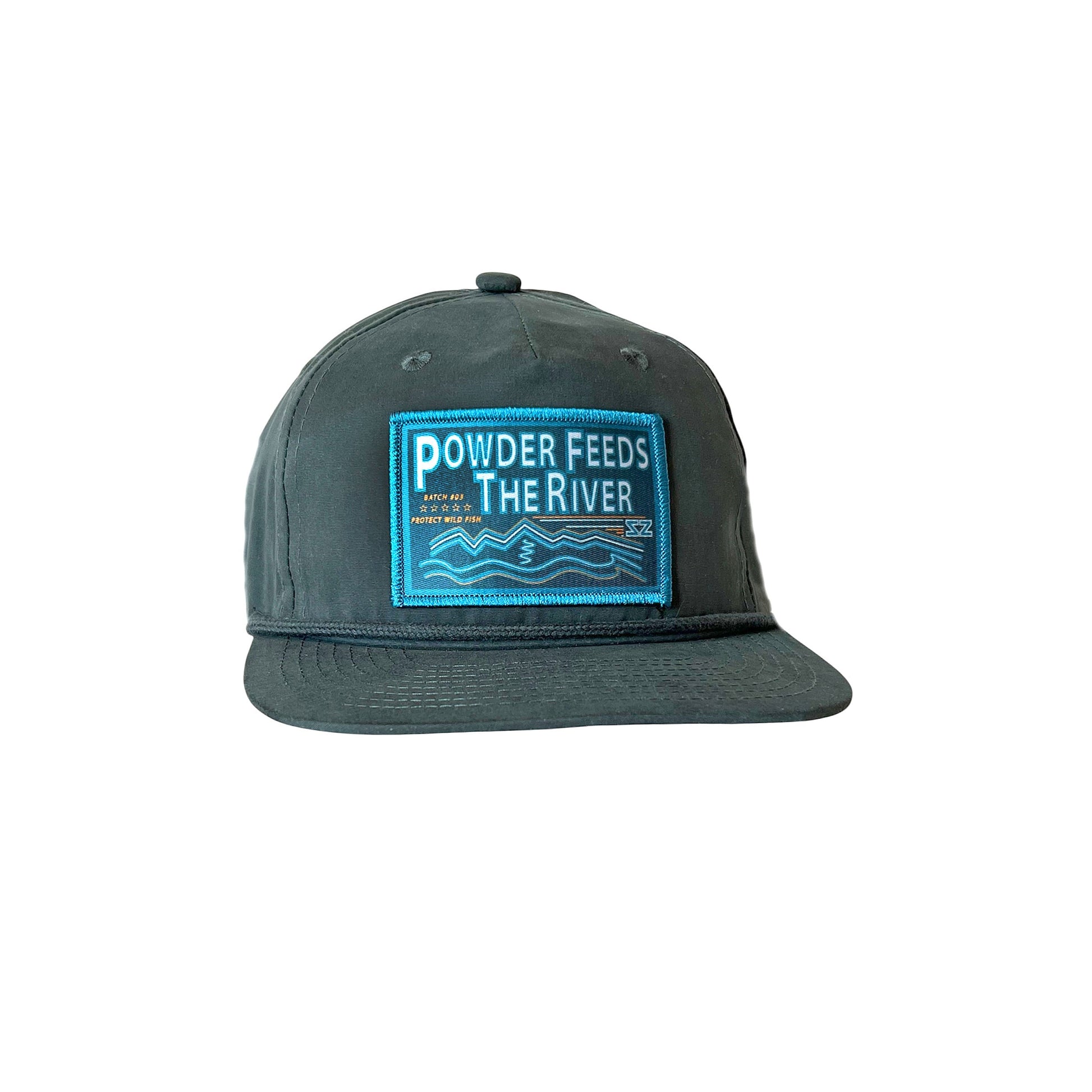 Lid Charcoal Rope Patch Hat Steely Zips