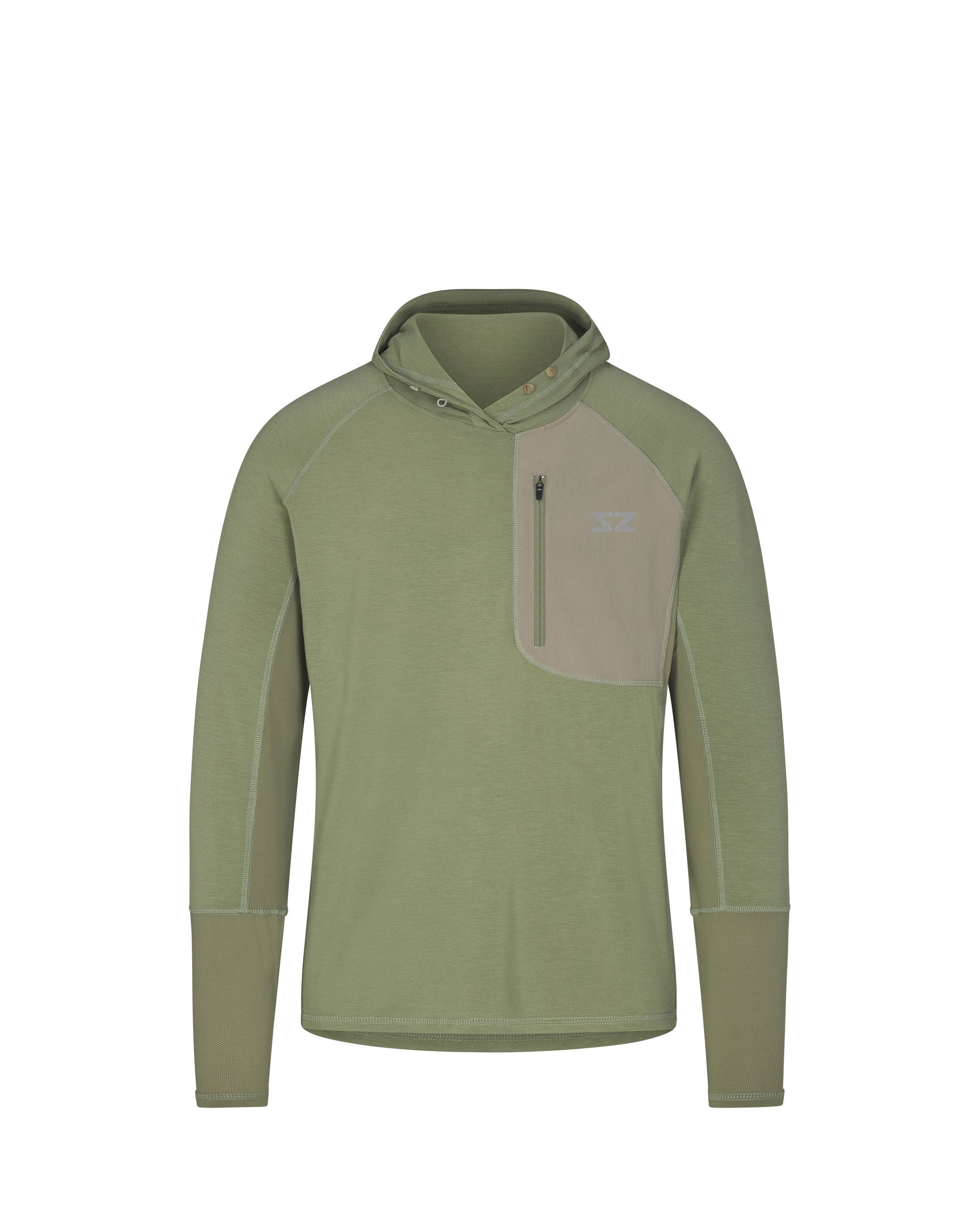 Bamboo Sun Hoodie UPF 30+ Sun Protection - Sage – Steely Zips