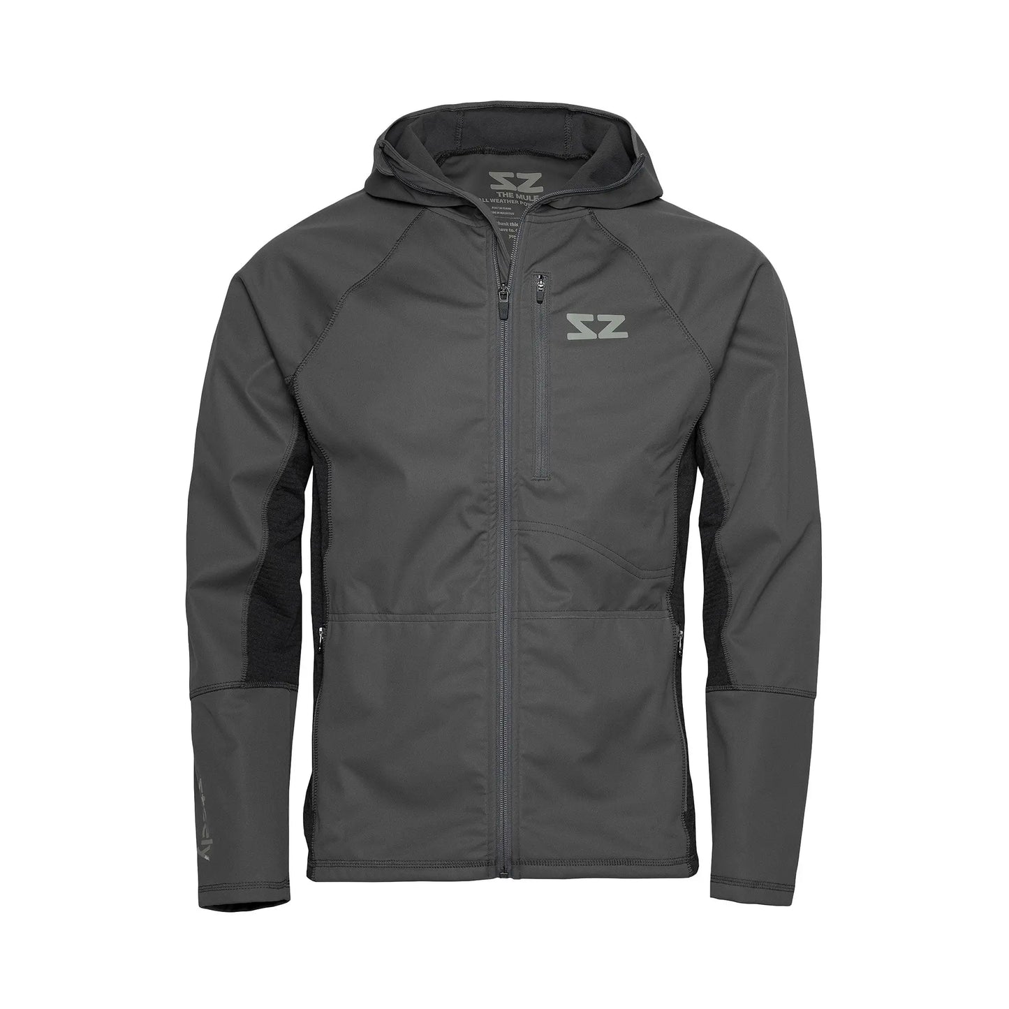 Full Zip Mule Jacket - Slate Grey - Steely Zips