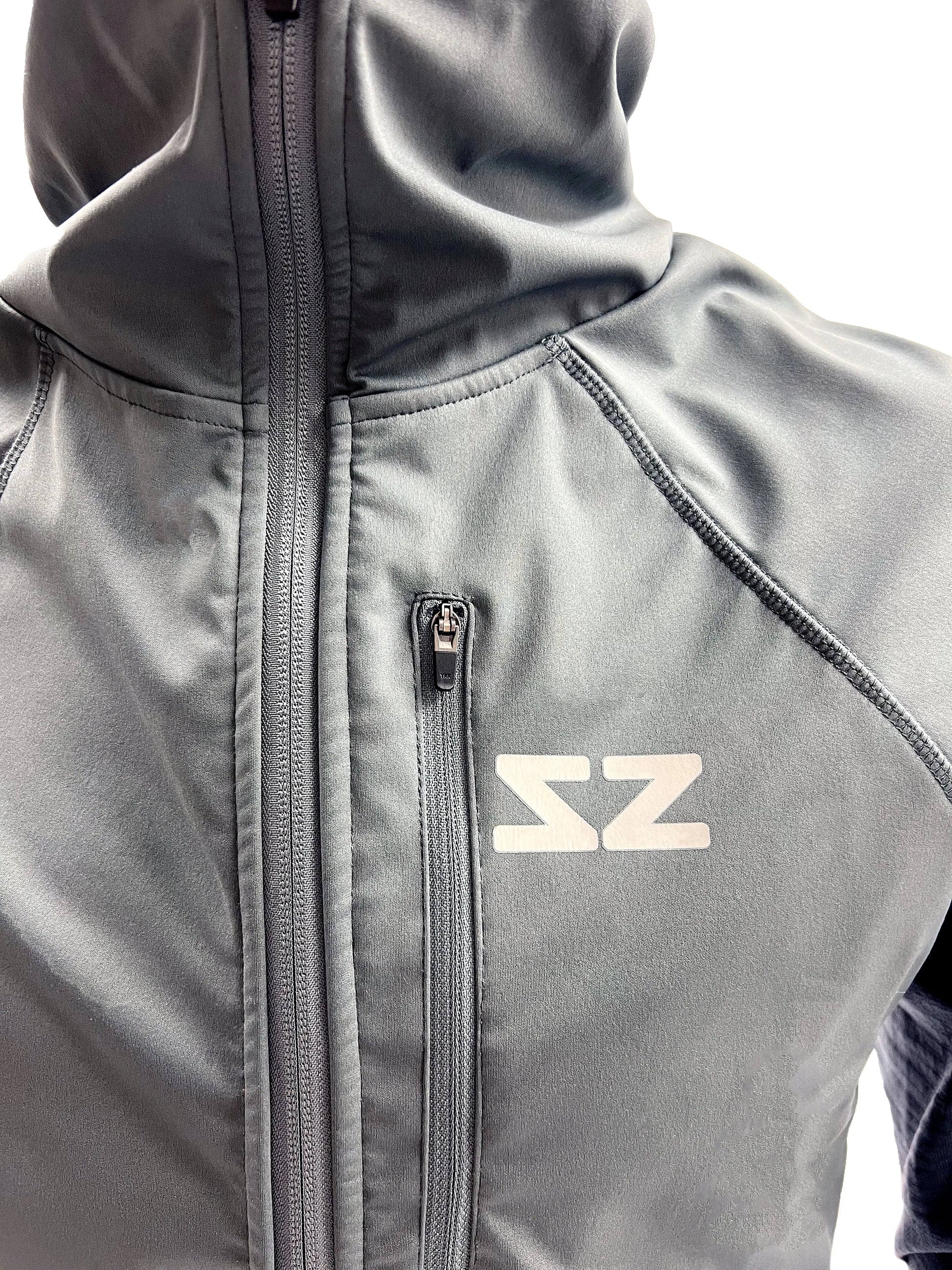 Full Zip Mule Jacket - Slate Grey - Steely Zips