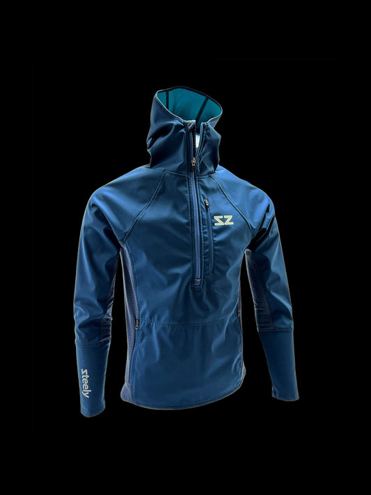The Mule Hoodie - Ocean Navy Steely Zips