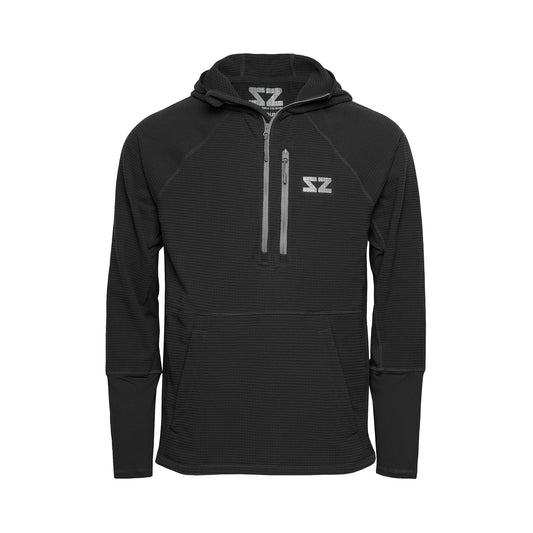 Rocky Mountain Grid Fleece - Titanium Grey - Steely Zips