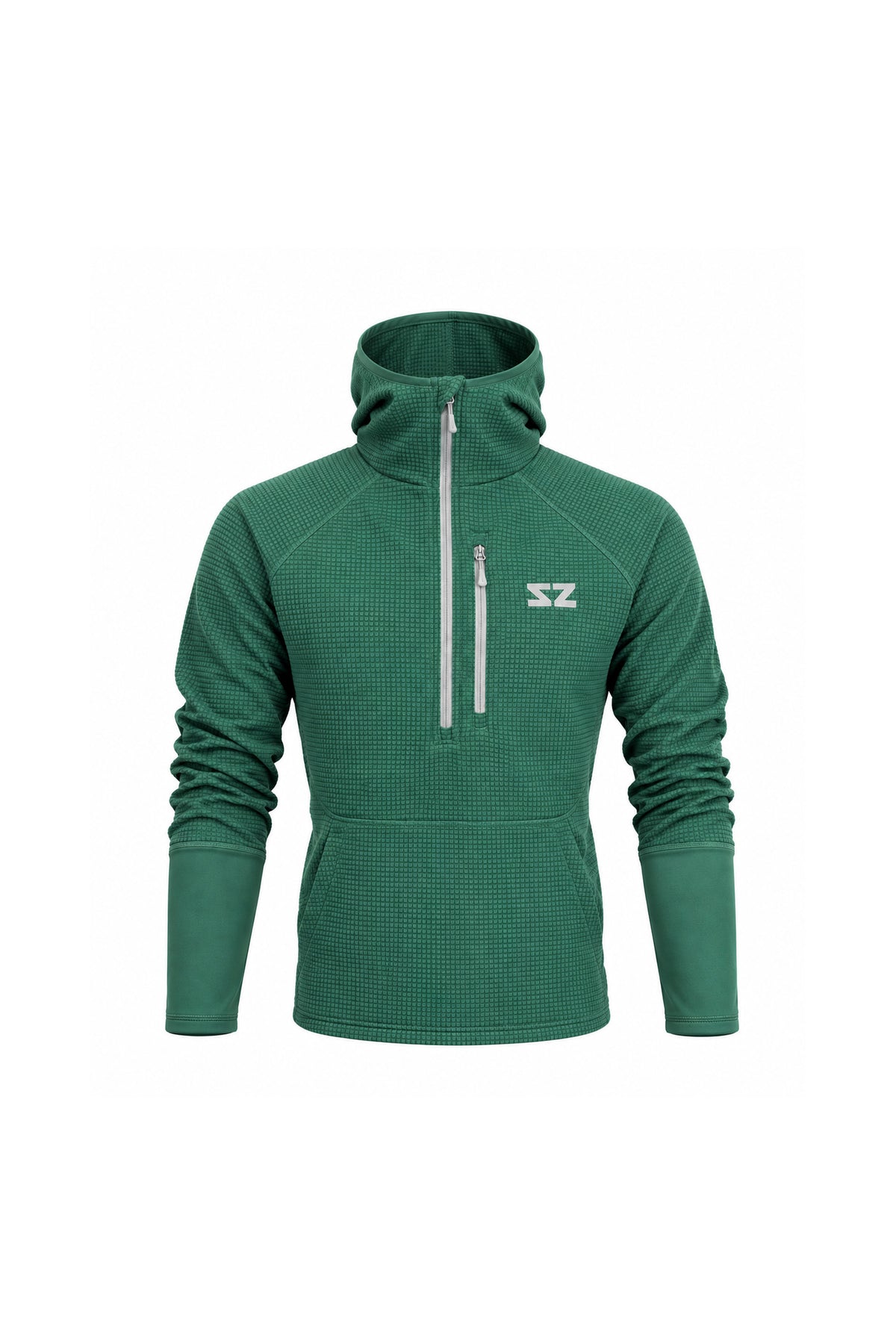 Rocky Mountain Grid Fleece - Salt Green