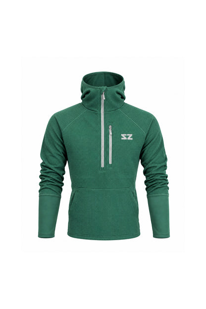 Rocky Mountain Grid Fleece - Salt Green