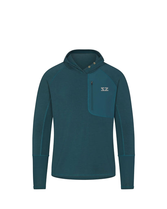 Solar Sanctuary Sun Hoodie - Teal - Steely Zips