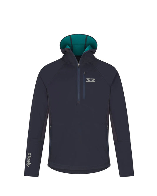 The Mule Outdoor Hoodie Ocean Blue - Steely Zips