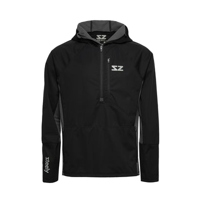 The Mule Hoodie - Black Steely Zips